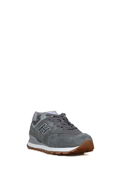 Chile Genuine Leather Meet Grey Crepe Women's Sports Shoes