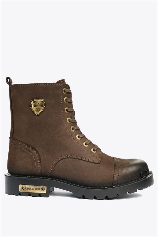 Genuine Leather Coffee  Men's Boots