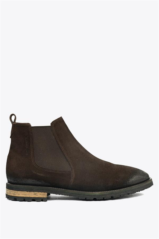 Genuine Leather Coffee Suet Outdoor Men's Boots