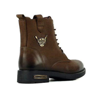 Genuine Leather Olive Female Boots