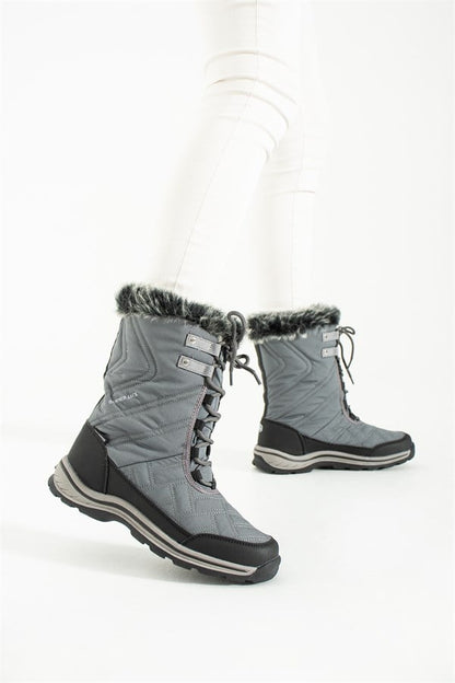 Waterproof Gray Outdoor Women's Boots