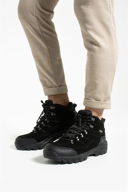 Homer Waterproof Black Suede Outdoor Trekking Boots