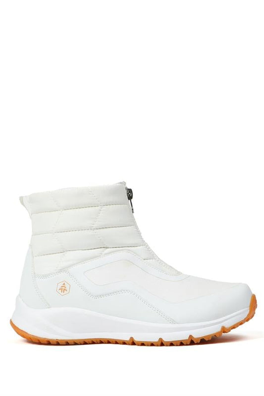Horizontal Waterproof White Outdoor Women's Boots