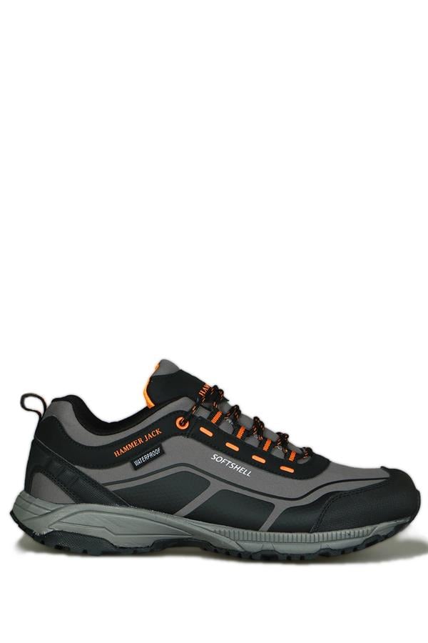 Waterproof Grey Orange Outdoor Men's Shoes