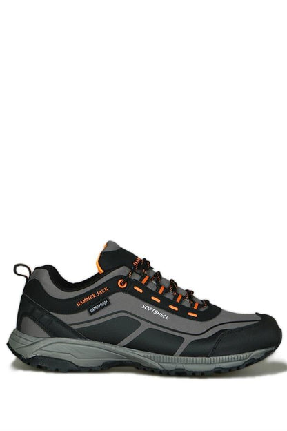 Waterproof Grey Orange Outdoor Men's Shoes