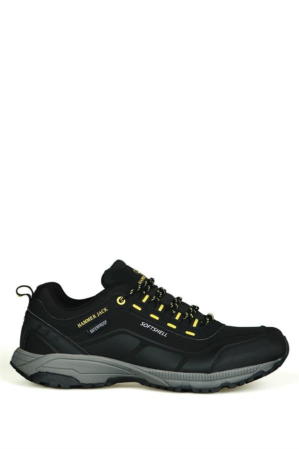 Waterproof Black Yellow Outdoor Men's Shoes