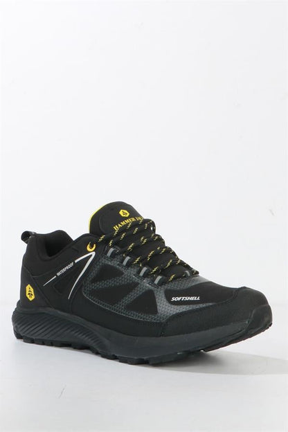Walker Waterproof Black and Yellow Outdoor Men's Shoes