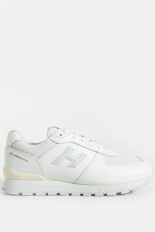 Peruvian True Leather White Men's Sports Shoes