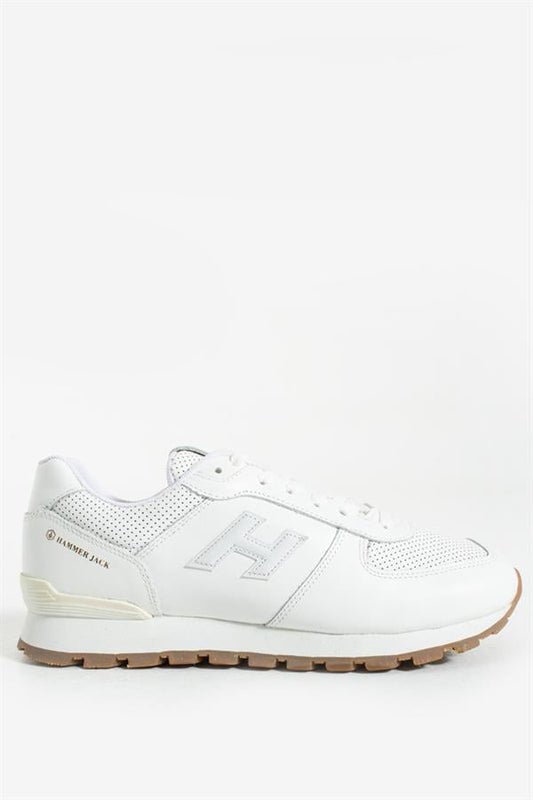 Peruvian True Leather White Pancake Men's Sports Shoes