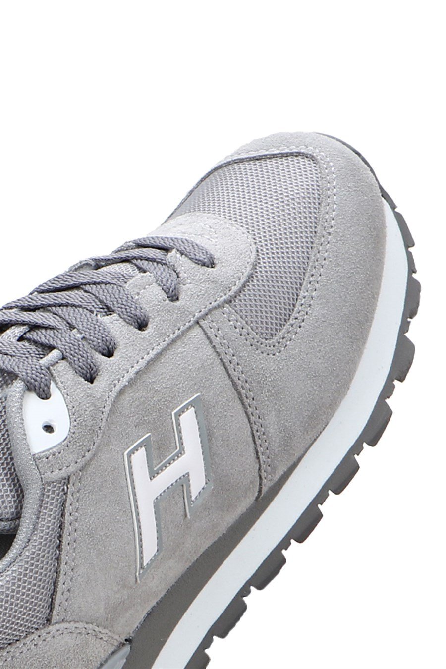 Peruvian Genuine Leather Grey White Women's Sports Shoes