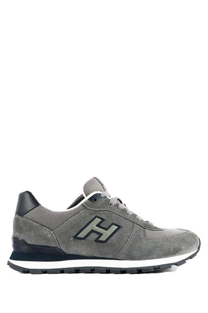 Peruvian Genuine Leather Grey Men's Sports Shoes