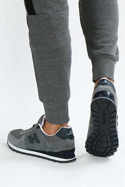 Peruvian Genuine Leather Grey Men's Sports Shoes
