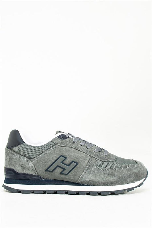 Peruvian Leather Grey Men's Sports Shoes