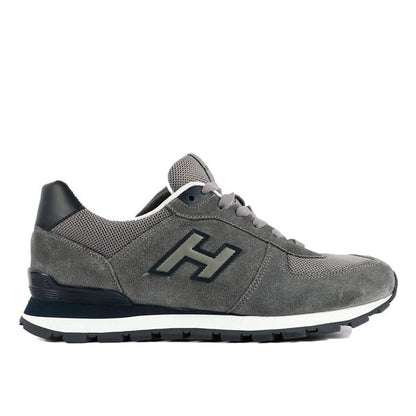 Peruvian Genuine Leather Grey Violet Women's Athletic Shoes