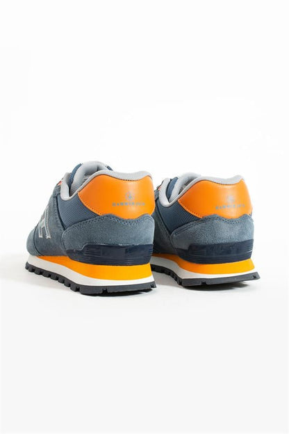 Peruvian Genuine Leather Blue Turquoise Men's Athletic Shoes