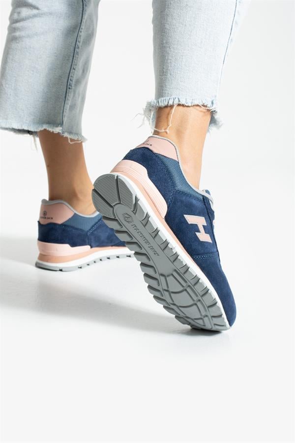 Peruvian True Leather Dark Indigo Powdered Women's Sports Shoes