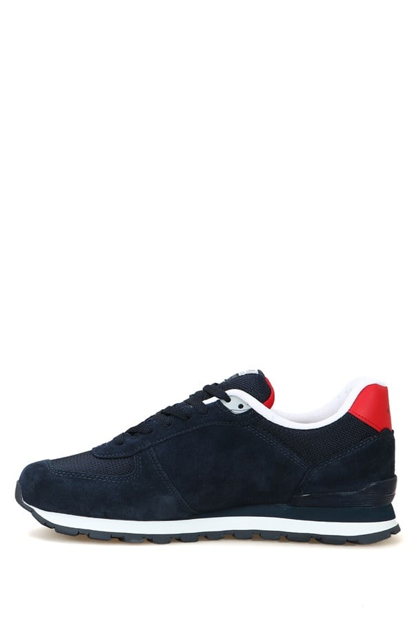 Peruvian Genuine Leather Navy Grey Red Men's Athletic Shoes