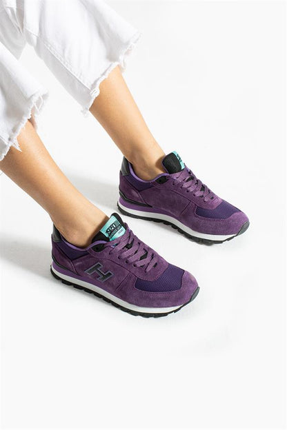 Peru Real Leather Lazer Black Women's Athletic Shoe