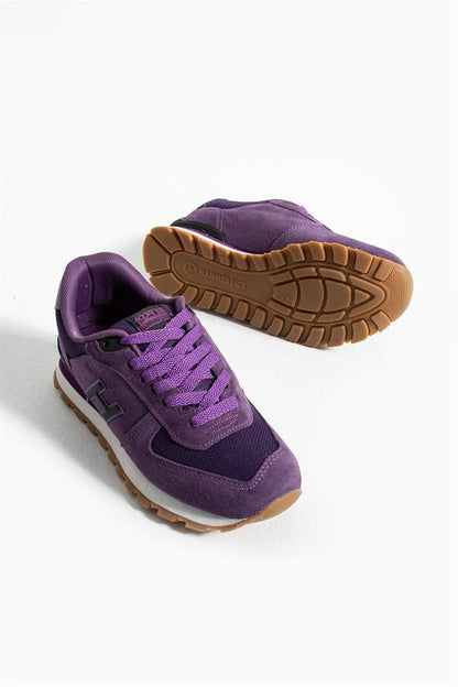 Peruvian Genuine Leather Purple Women's Sports Shoes
