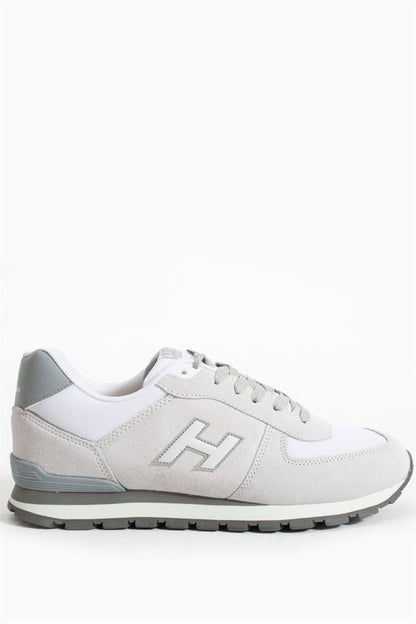 Peru Real Leather White Purple Gray Men's Sports Shoes