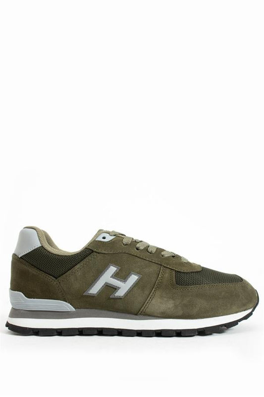 Peruvian Genuine Leather Truffle Grey Men's Athletic Shoes
