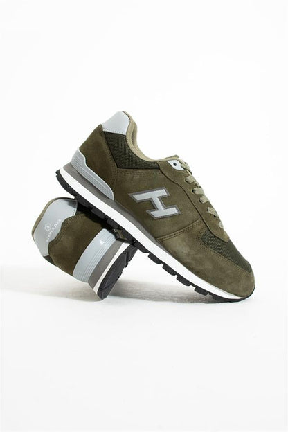 Peruvian Genuine Leather Truffle Grey Men's Athletic Shoes
