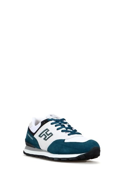 Chile Genuine Leather Petrol White Men's Sports Shoes