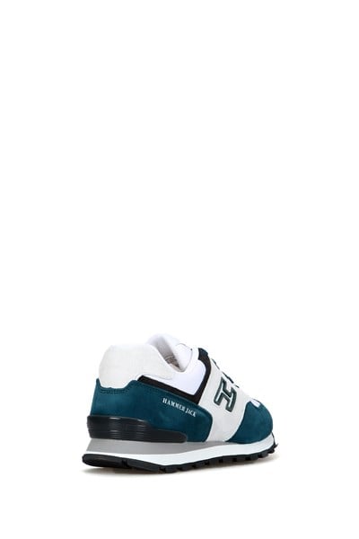 Chile Genuine Leather Petrol White Men's Sports Shoes