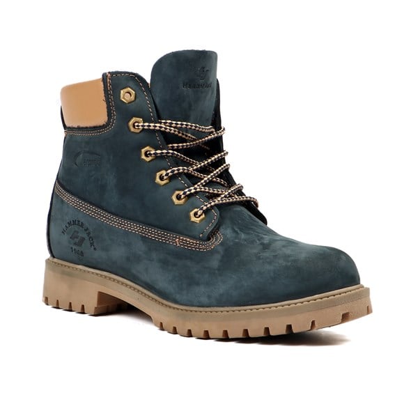 Genuine Leather Petrol Blue Men's Boots