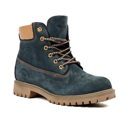 Genuine Leather Petrol Blue Men's Boots