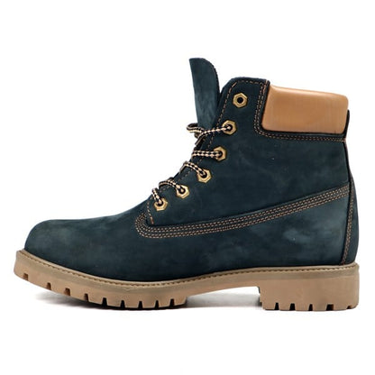 Genuine Leather Petrol Blue Men's Boots