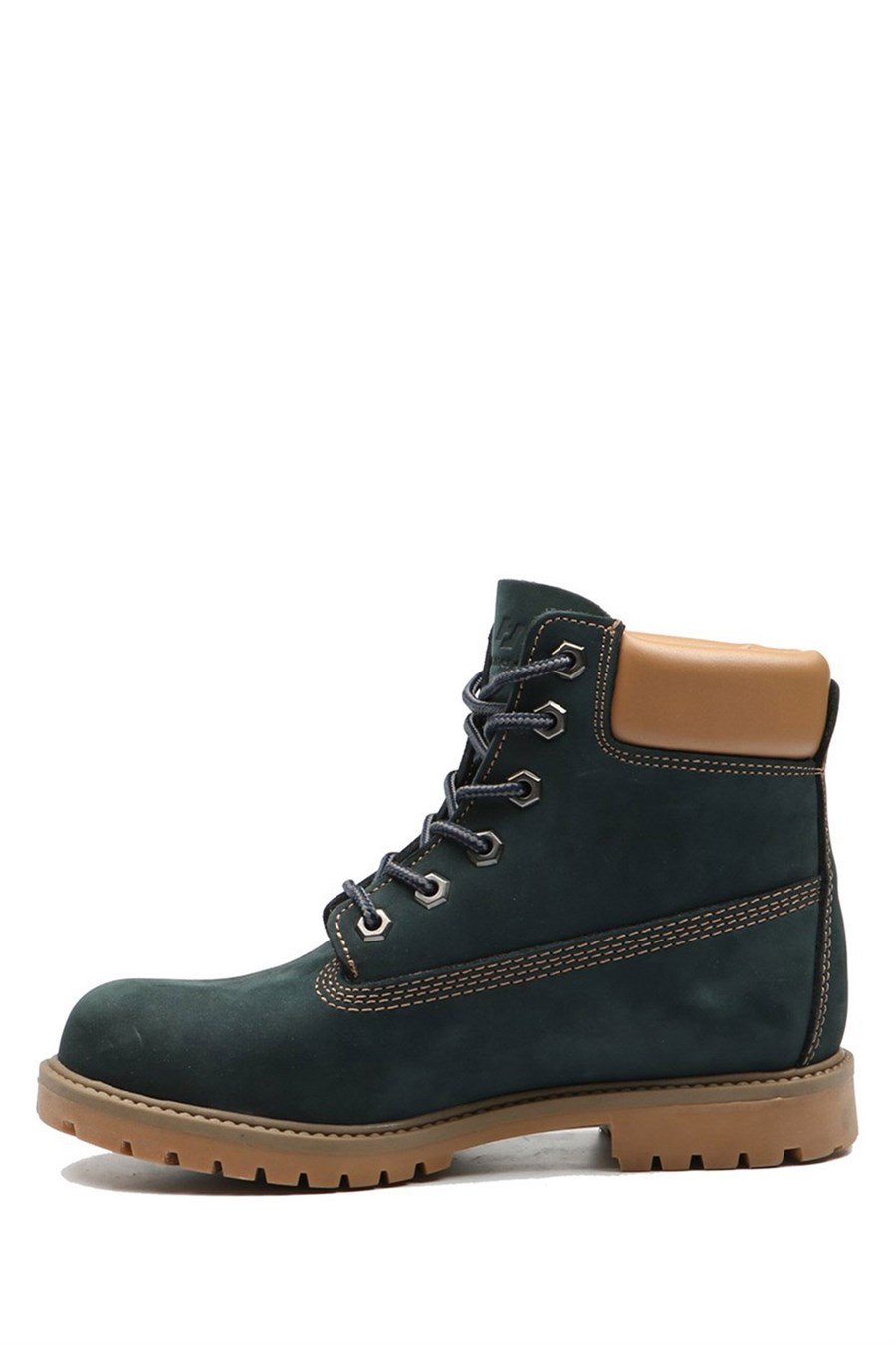 Real Leather Petrol Blue Women's Boots