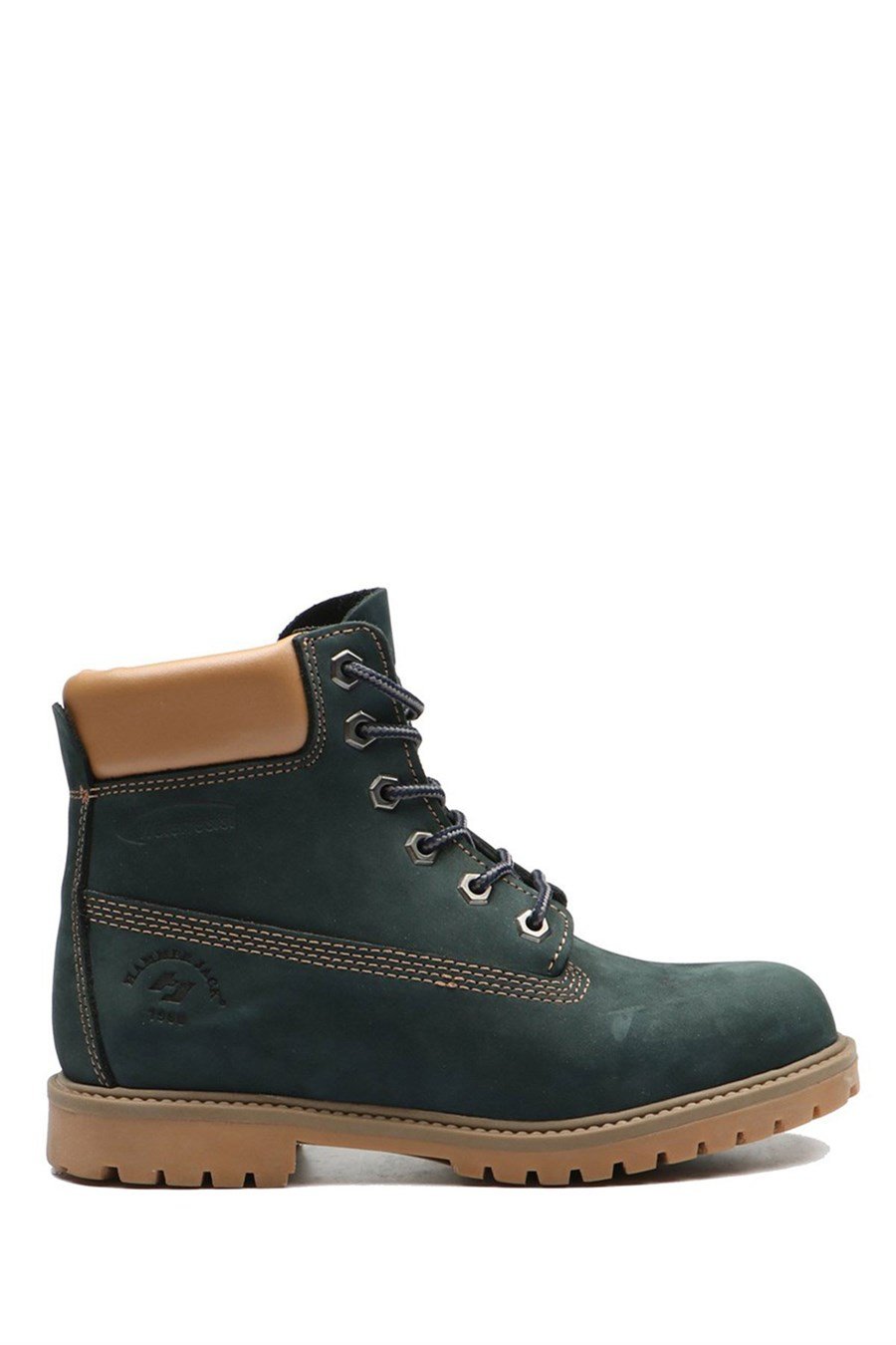 Real Leather Petrol Blue Women's Boots