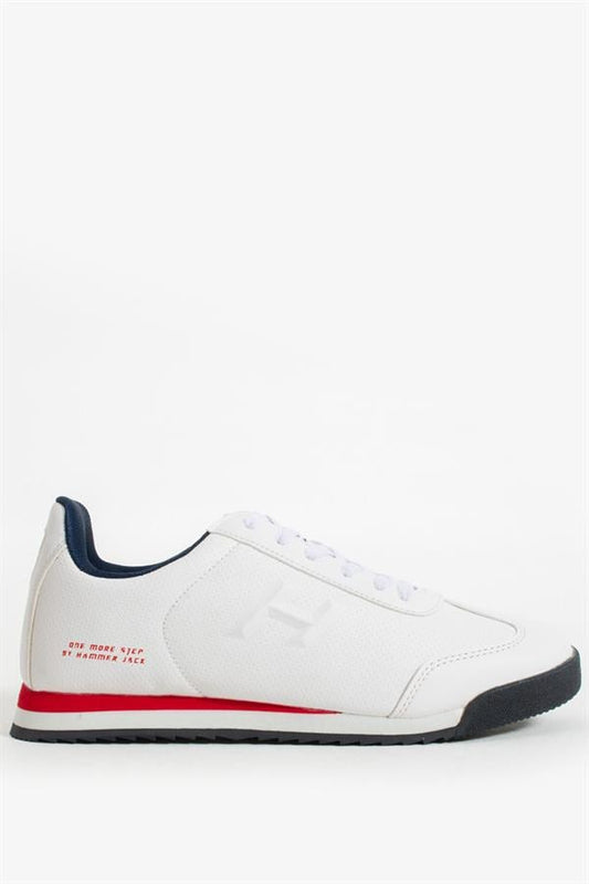 Pico White And Red Men's Sports Shoes