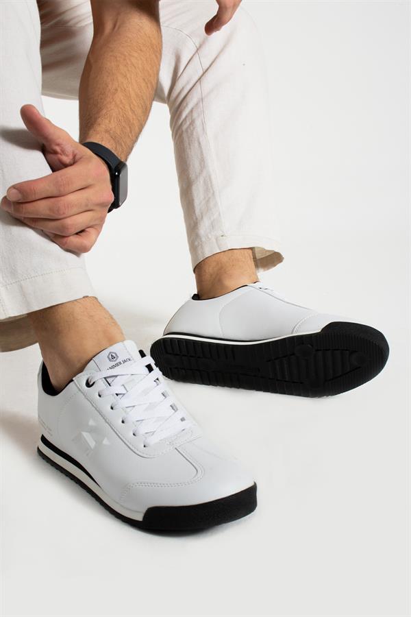 Pico White And Black Men's Sports Shoes