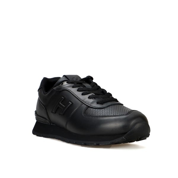 Peruvian Leather Black Men's Athletic Shoes