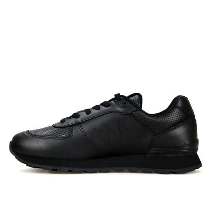 Peruvian Leather Black Men's Athletic Shoes