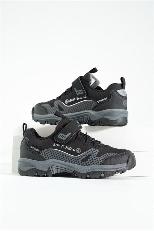 Black Waterproof Outdoor Children's Shoes