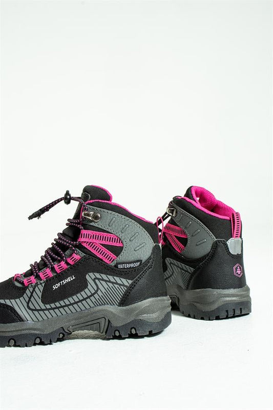 Tomas Black Fushia Outdoor Children's Boots