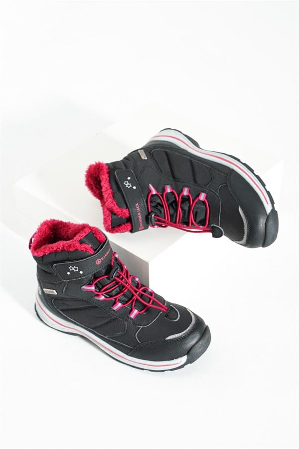 Moreno Waterproof Black Outdoor Kids Boots
