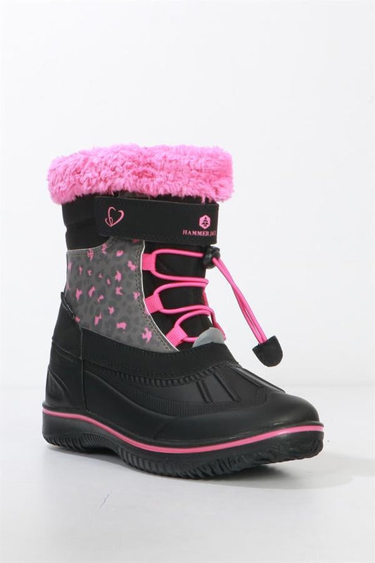 Waterproof Black Outdoor Kids Boots