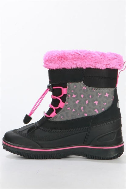 Waterproof Black Outdoor Kids Boots