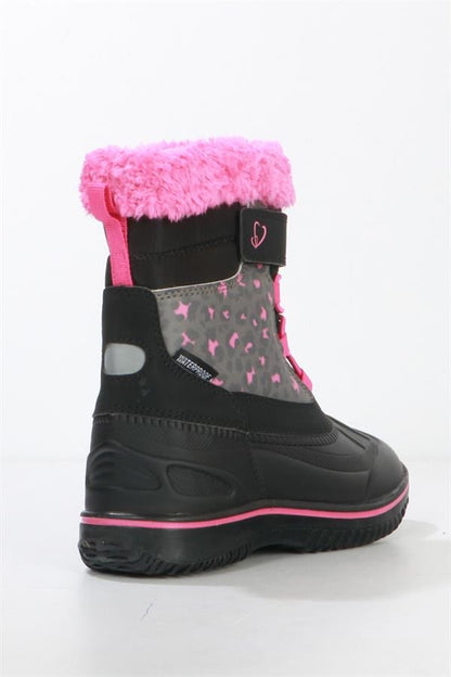Waterproof Black Outdoor Kids Boots
