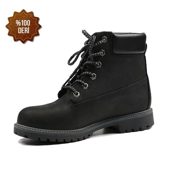 Genuine Leather Black Men's Boots