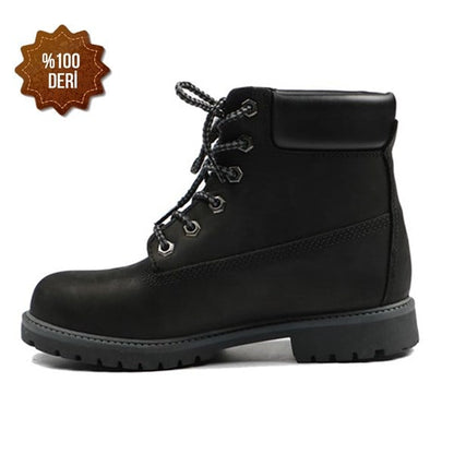 Genuine Leather Black Men's Boots