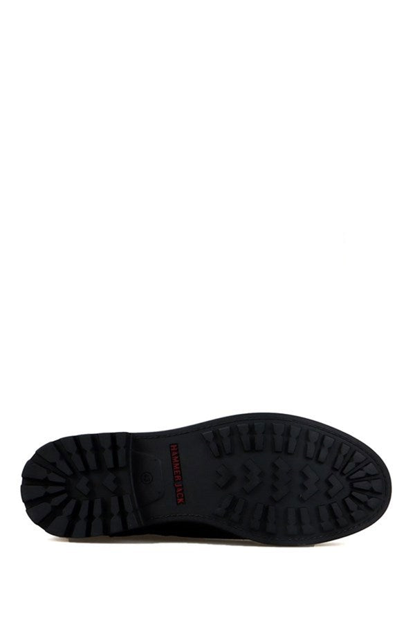 Real Leather Black  Men's Boots
