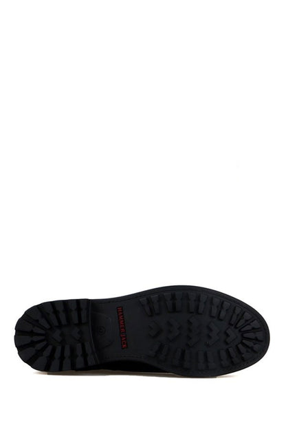 Real Leather Black  Men's Boots