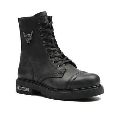 Real Leather Black  Women's Boots