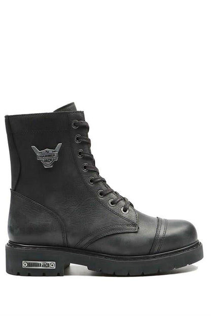Real Leather Black  Women's Boots