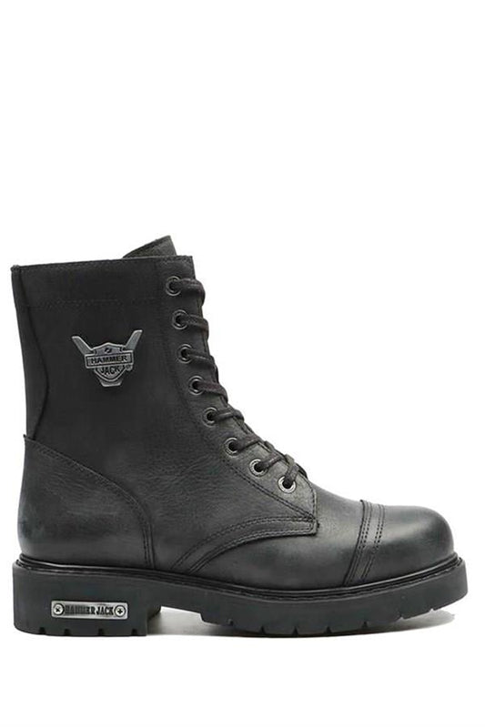 Real Leather Black  Women's Boots